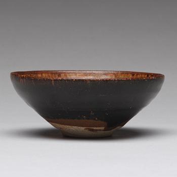 A brown hares fure bowl, presumably Song dynasty (960-1279).