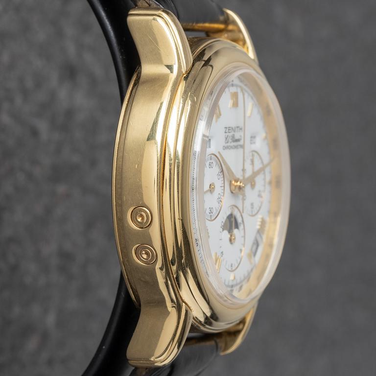 Zenith, El Primero, ChronoMaster, "Triple Calendar Moonphase", chronograph, ca 2002.
