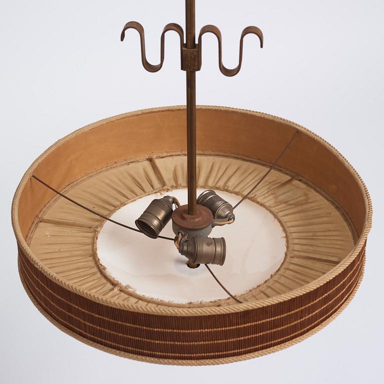 Harald Notini, a ceiling lamp, model '11396', Arvid Böhlmarks Lampfabrik, Sweden, 1940s.