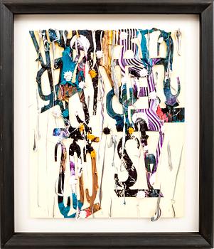 Dennis Hollingsworth, acrylic on paper signed a tergo.