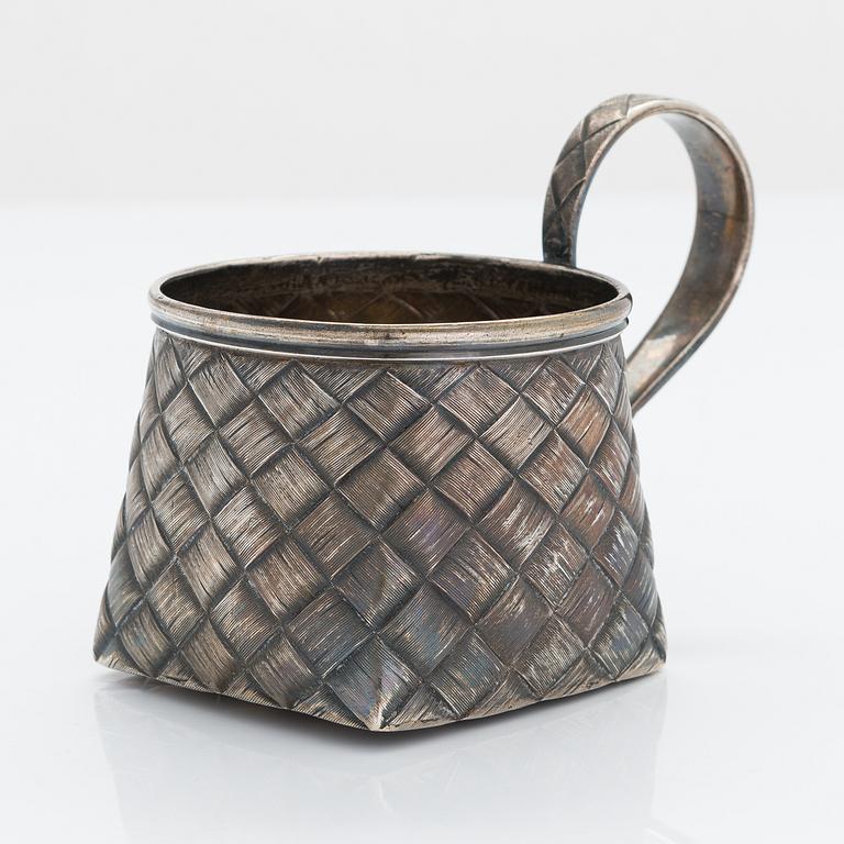 Teglashållare, silver, S:t Petersburg, kring 1900.