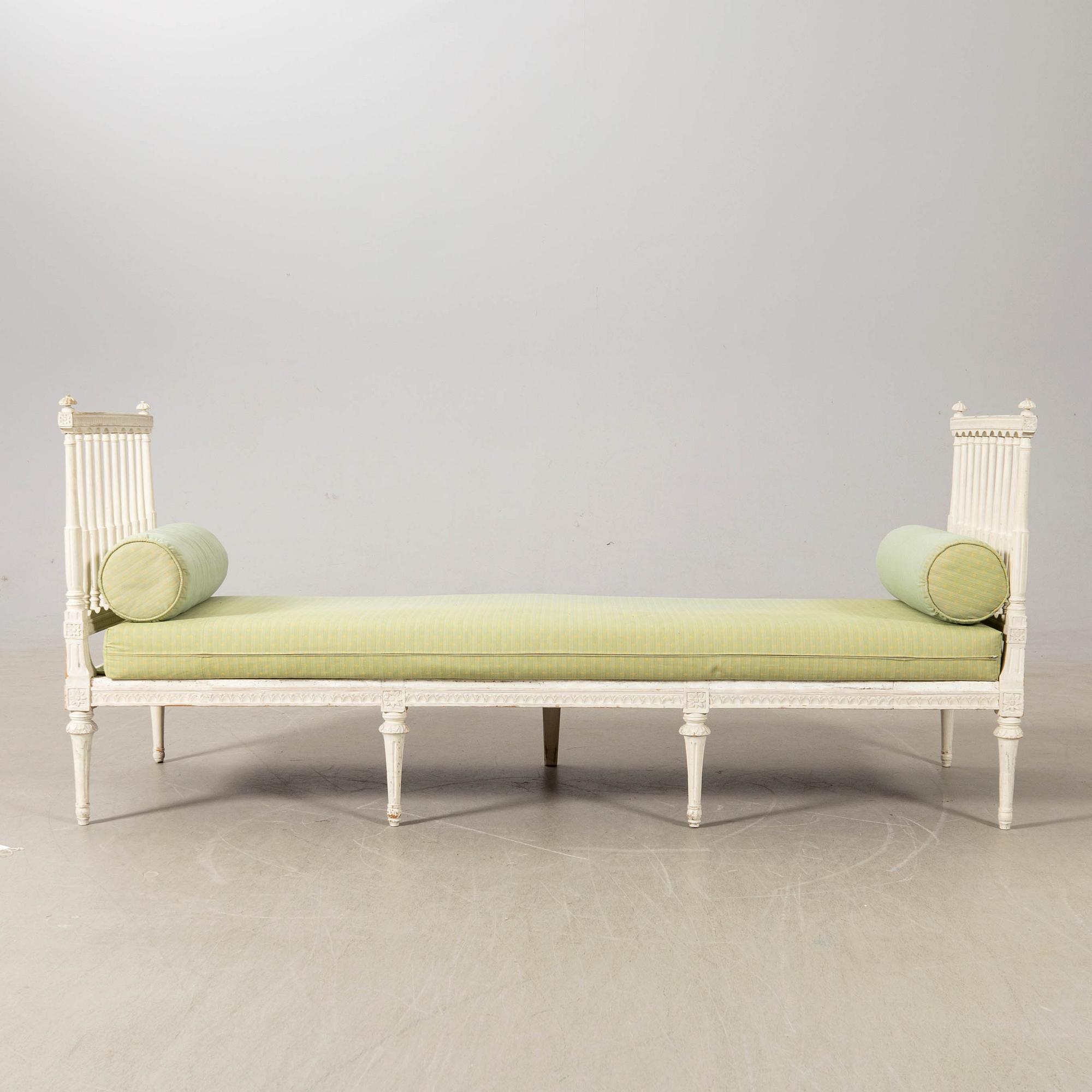 Bänk/soffa, gustaviansk stil, 1900-tal.
