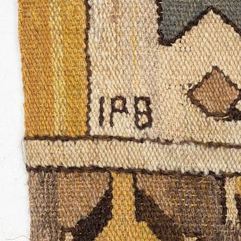 Polly Björkman, a tapestry weave drape, c. 259 x 165 cm, signed TPB.