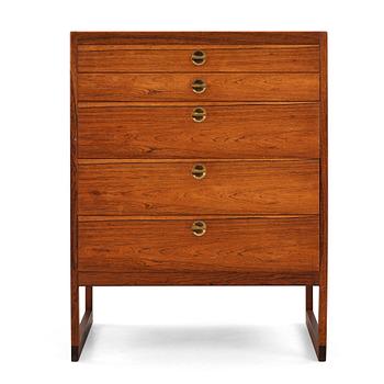 Børge Mogensen, a rosewood chest of drawers, P Lauritsen & Son, Denmark 1950-60's.