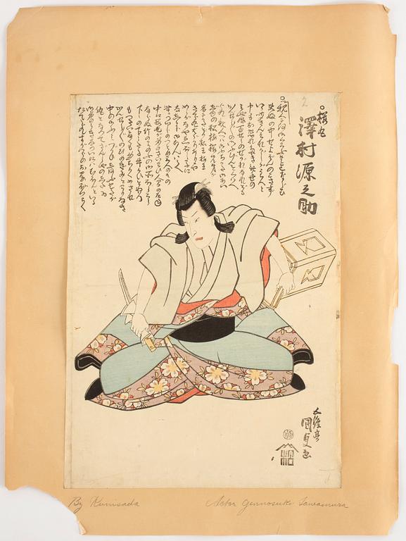 Utagawa Kunisada, woodblock print in colours.