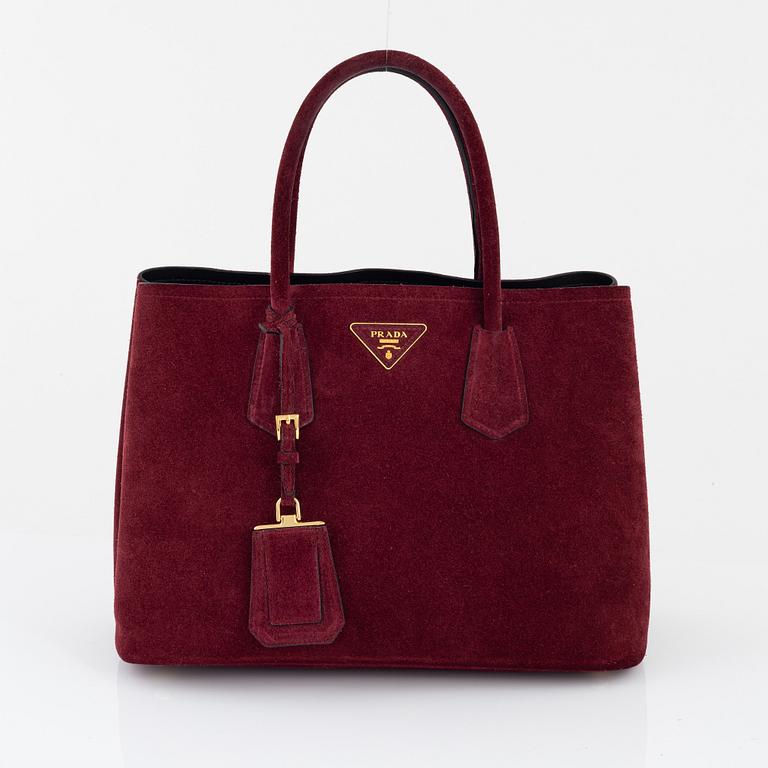 Prada, a suede"Galleria" bag.