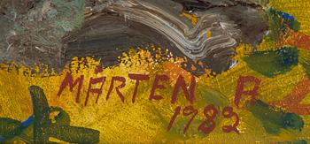 Mårten Andersson, oil on panel, signed and dated 1982.