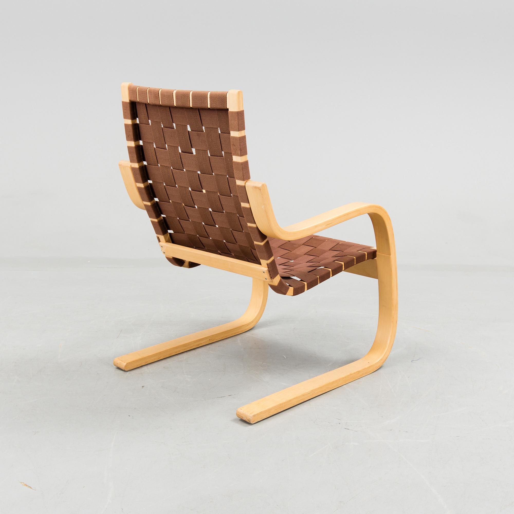 ALVAR AALTO, fåtölj, modell 406, Artek, Finland.