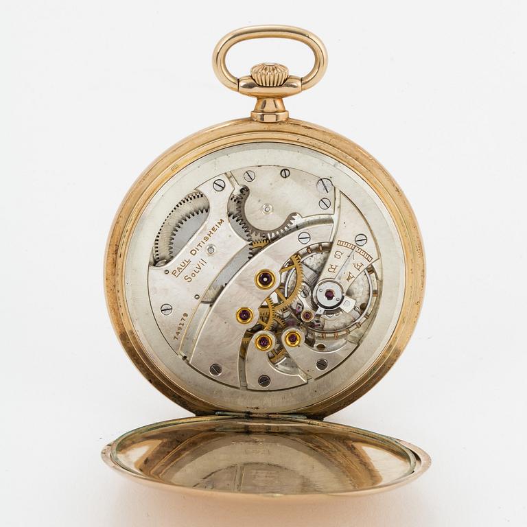 PAUL DITISHEIM SOLVIL, pocket watch, 49 mm.