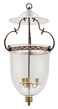 A Swedish 18th century three-light hanging-lamp.