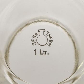 WILHELM WAGENFELD, 16-piece 1930/40's teaset for Jenaglas, Paltex, Schott Mainz.