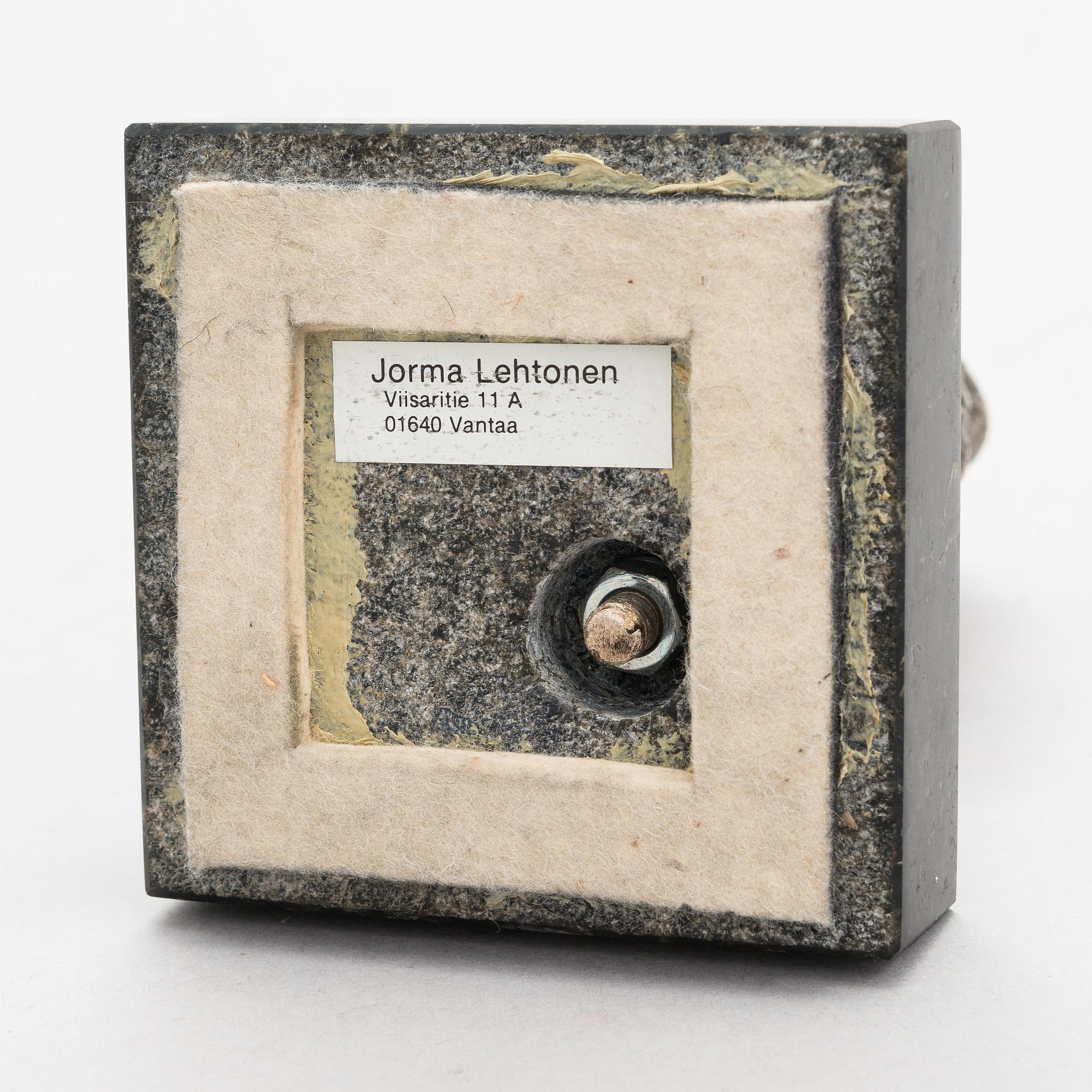 Jorma Lehtonen, silver, signerad och daterad -99.