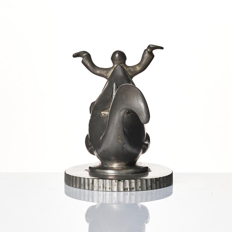 Carl Milles, ljusstakar, ett par samt bläckställ, Herman Bergman konstgjuteri, Stockholm 1927-29.
