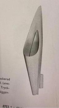 Harald Elof Notini, a pair of wall sconces, model "8753", Arvid Böhlmarks Lampvarufabrik, Stockholm 1950's.