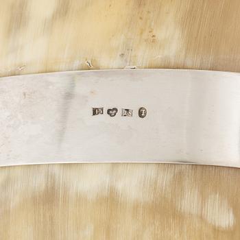 Dryckeshorn, horn och silver, Samuel Petterson & Carl Olof Holm,  Linköping, Norrköping, 1854-63.