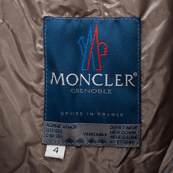 Moncler, a down jacket, size 4.