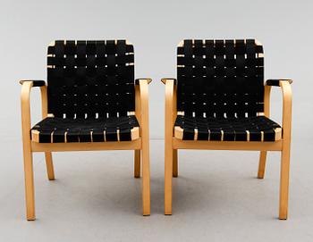 KARMSTOLAR, 1 par, modell 45, Alvar Aalto, 1900-talets andra hälft.