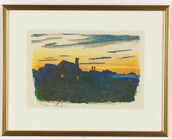 Roland Svensson, 4 lithographs in color, signed and numbered.