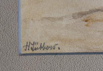 LÜBBERS, HOLGER, akvarell, sign.