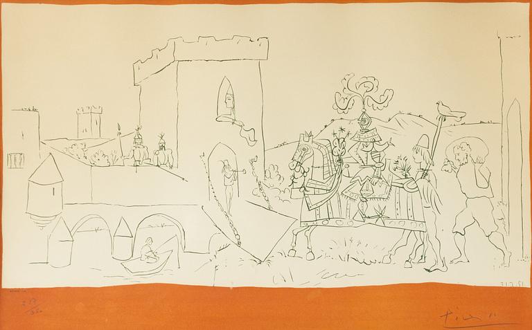 Pablo Picasso, after, "The Arrival of the Knight".
