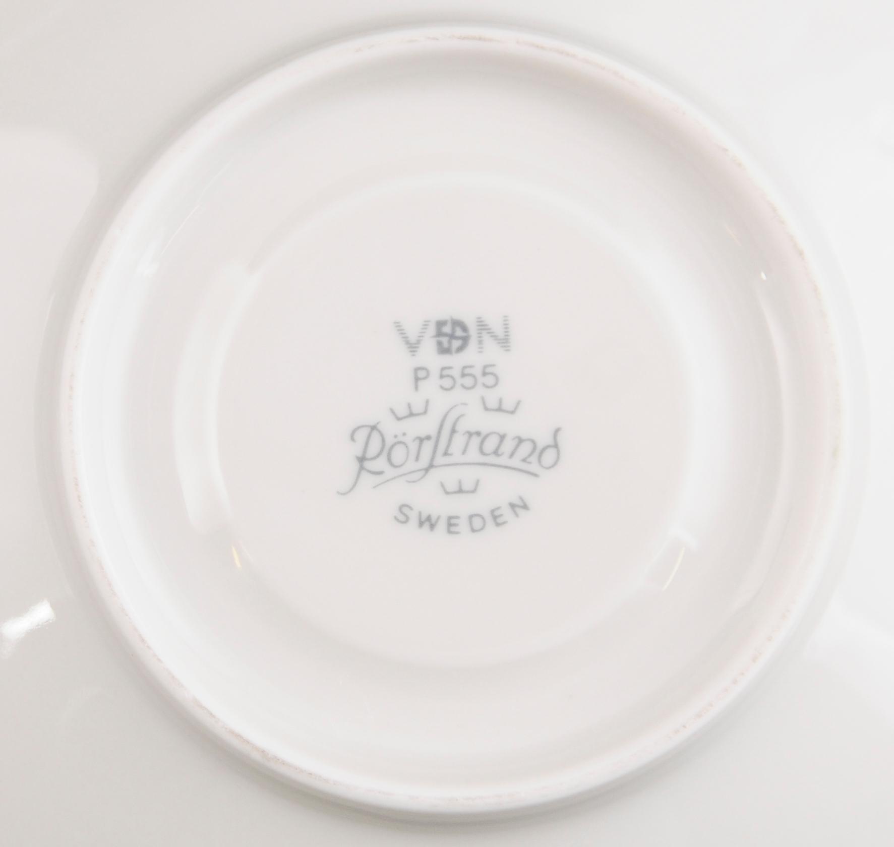 KAFFESERVIS, 24 del, porslin, Louise Adelborg, Rörstrand.