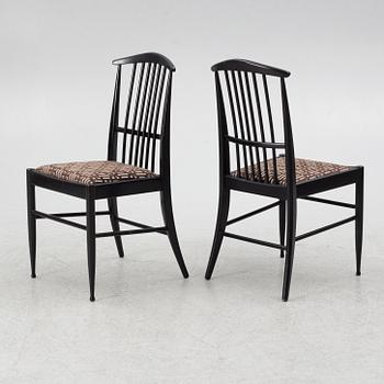 Kerstin Hörlin-Holmquist, Dining table with 8 chairs, 'Charlotte', Asko, Finland.