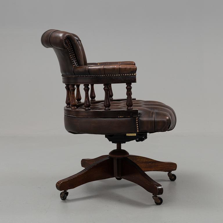 a english style desk chair from the second half of the 20th century.