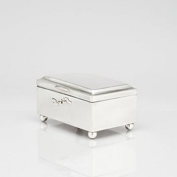 Lars Boye, skrin, silver, Stockholm 1783. Gustavianskt.