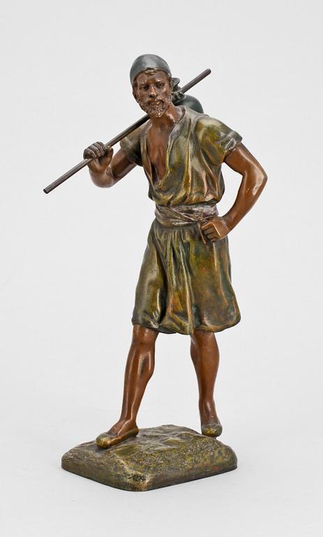 JEAN DIDIER DEBUT, skulptur, patinerad brons. Sign.
