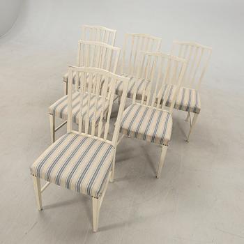 Chairs, 6 pieces, mid/second half of the 20th century.