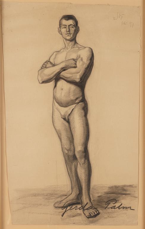Gerda Palm, Male nude.