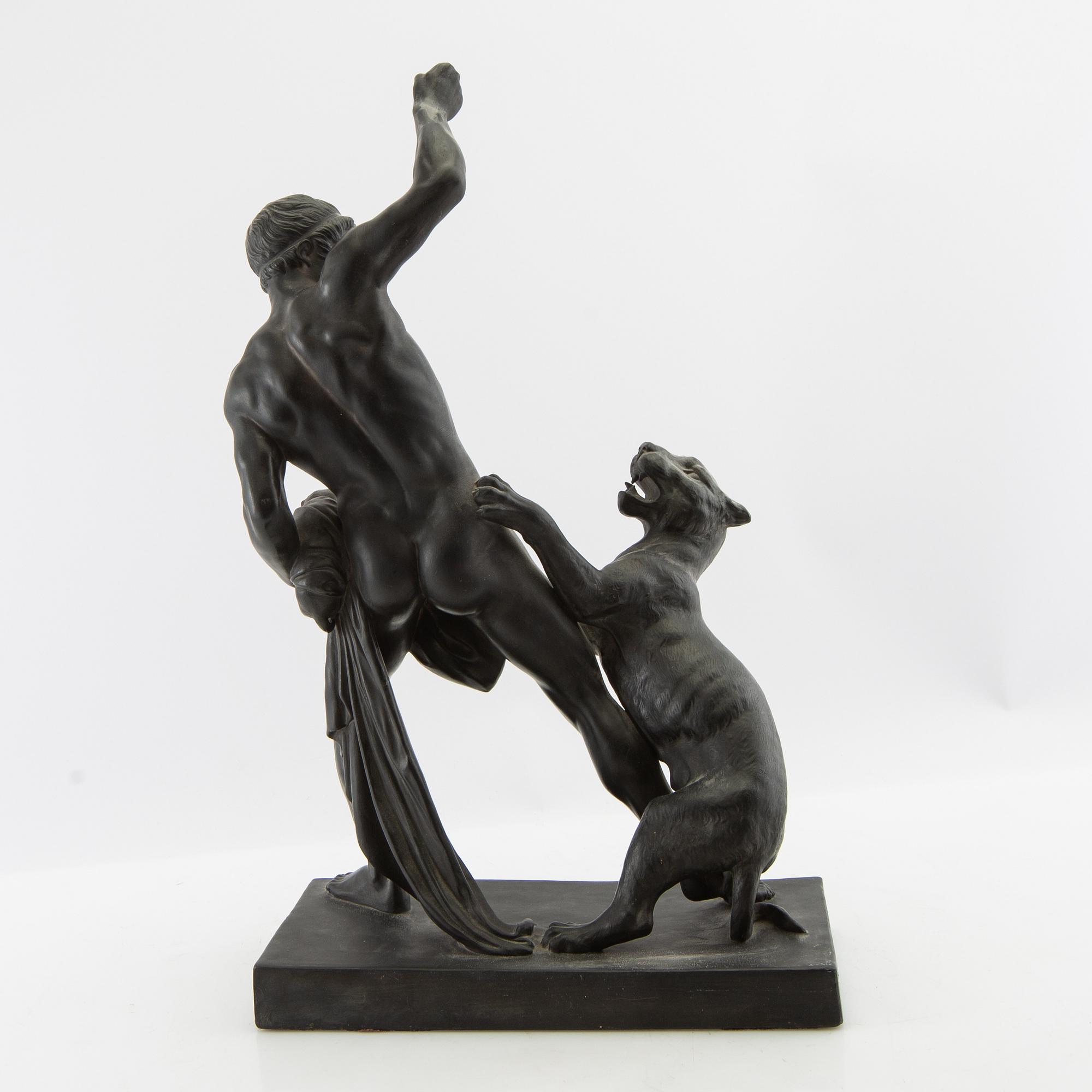 Jens Adolf Jerichau efter skulptur "Panterjägaren".