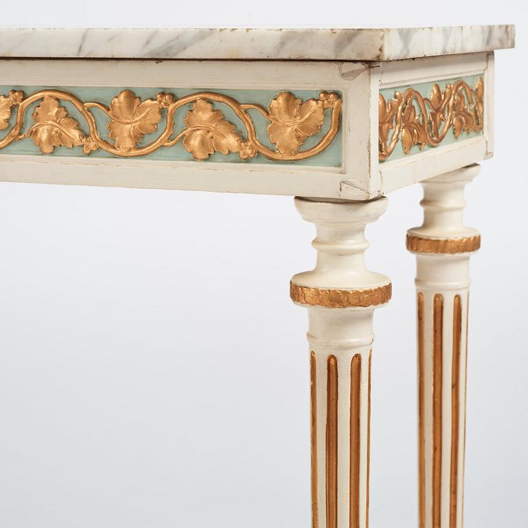 A late Gustavian 18th century console table.