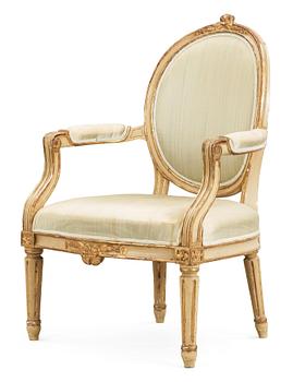 479. A Gustavian late 18th century armchair.