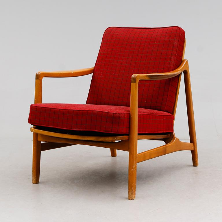FÅTÖLJ, modell 117, Tove & Edvard Kindt-Larsen, Danmark, 1900-talets andra hälft.
