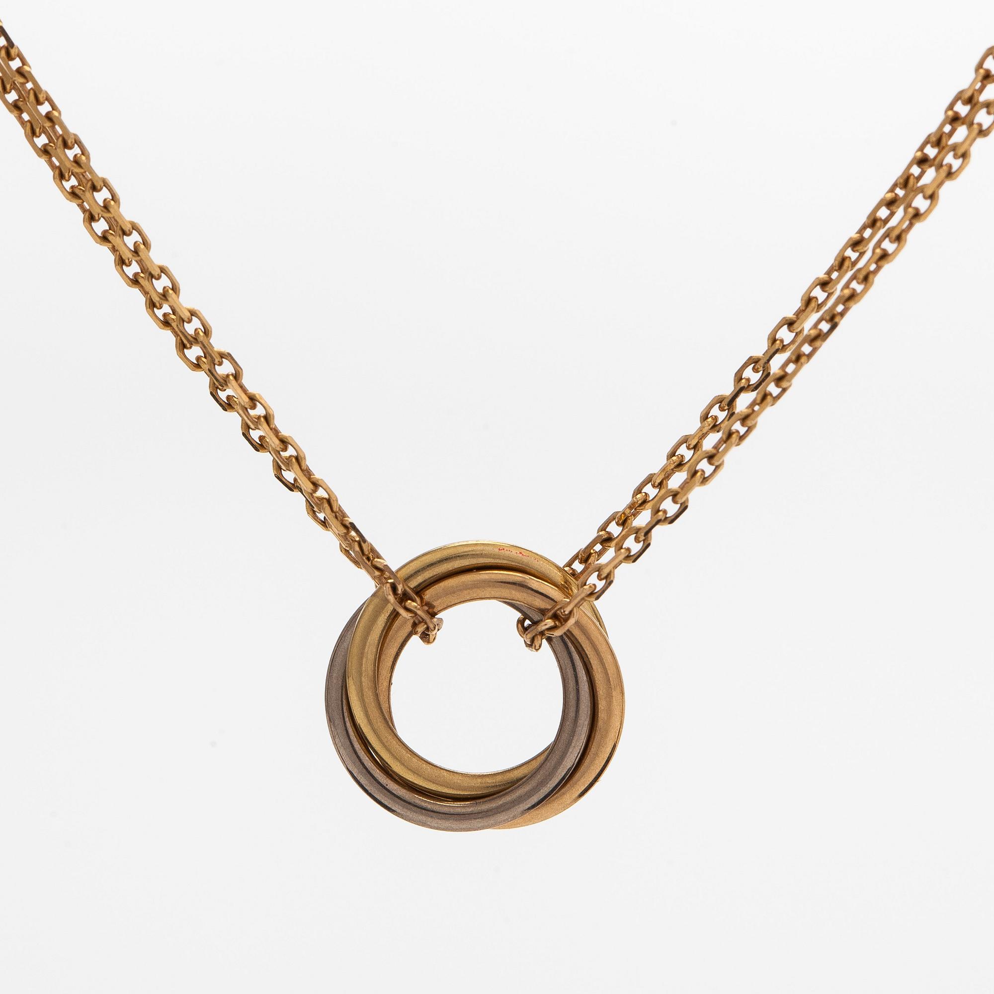 Cartier, an 18K gold 'Trinity' necklace, model mini.