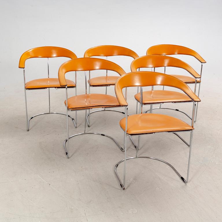 Karmstolar, 6 st, Arrben, Italien, 1980/90-tal.