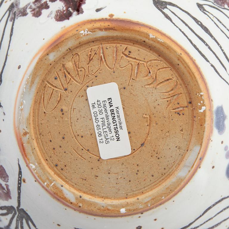 Eva Bengtsson, a signed stoneware bowl.