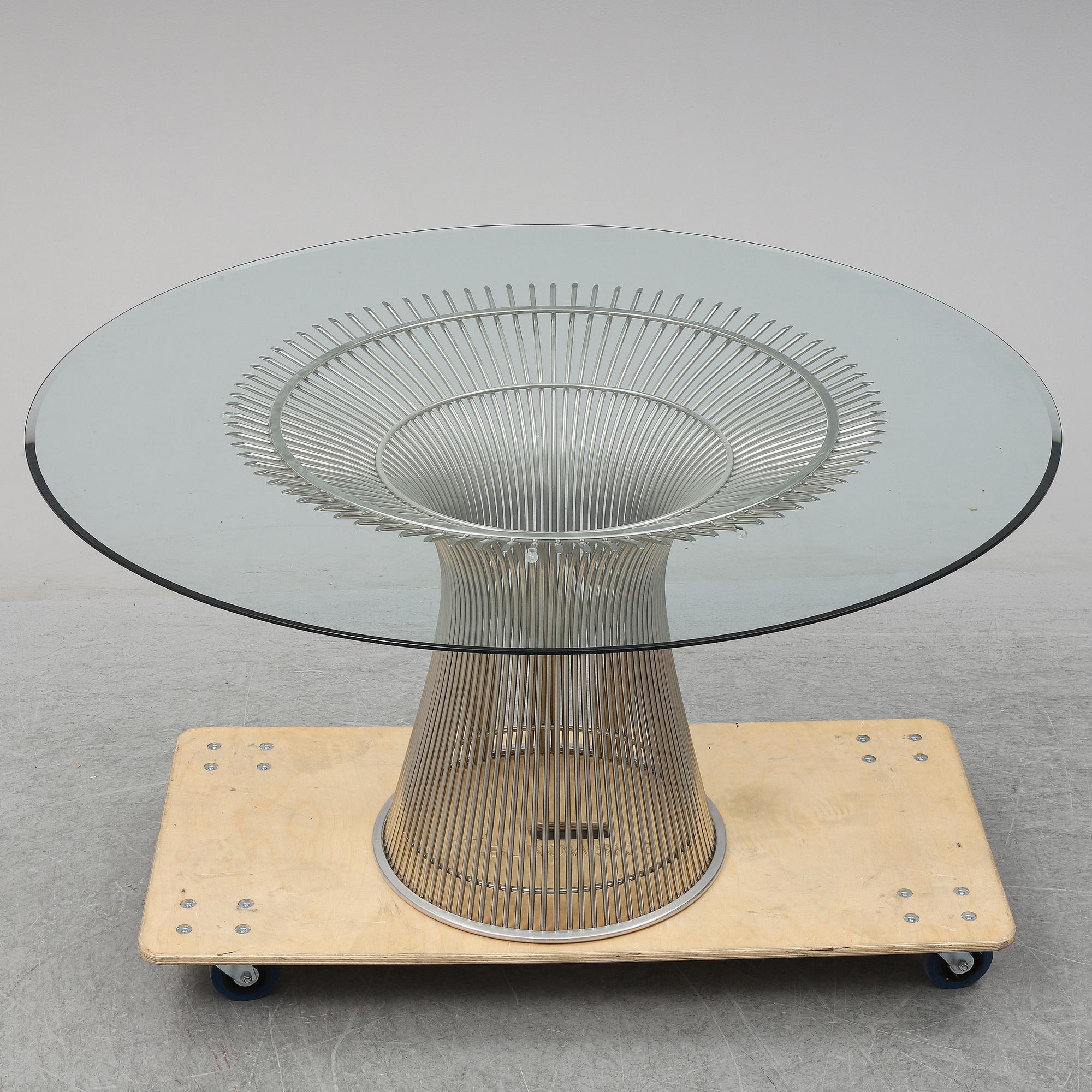 WARREN PLATNER, dinner table, Knoll.