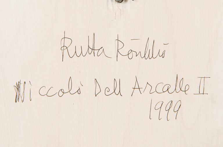 mixed media / drawing and 3D paper casting, a tergo signed and dated 1999.