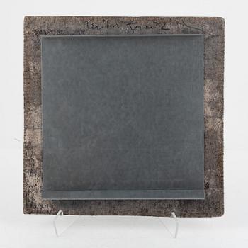 Cecilia Kraitz, plaque, raku, circa 2000.