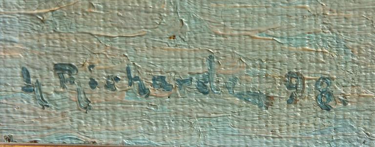 LUDVIG RICHARDE, olja på duk, sign o dat 98.