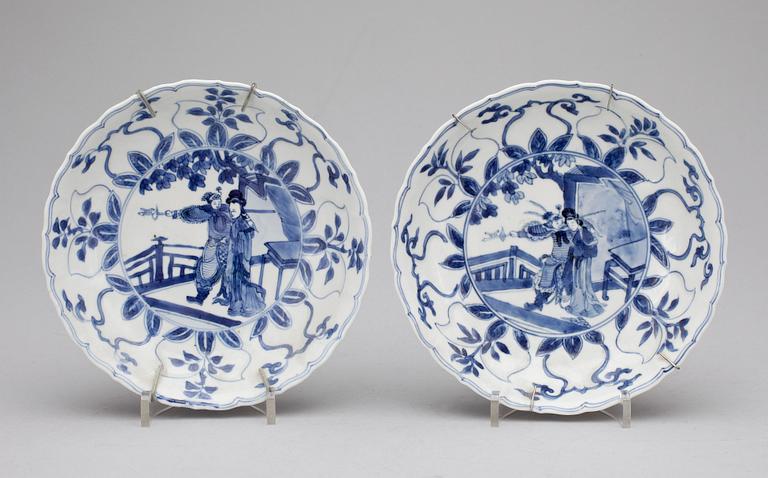 SKÅLFAT, ett par, Kangxi, Kina 1600-1700-tal.