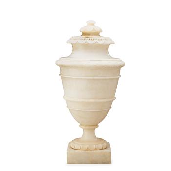 An Italian 19th century alabaster urn.
