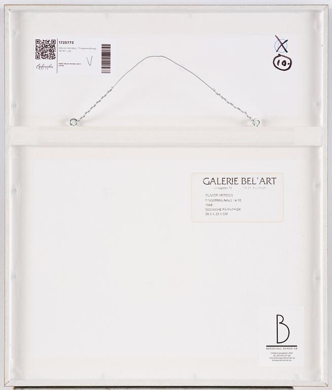 Olivier Herdies, "Fingermålning 14/10".