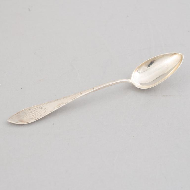 22 silver spoons, mostly Norway and Sweden, 19th-20th century.