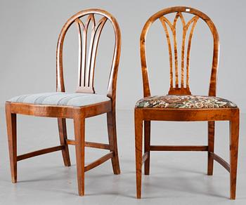 MATSALSGRUPP, 7 delar, gustaviansk stil, 1920-tal.