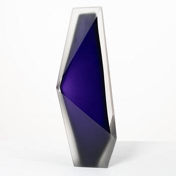 Lena Bergström, skulptur, glas, "Skyscraper one New York", Kosta Boda, 2023.