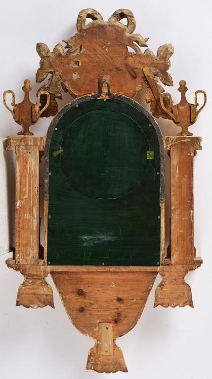 A late Gustavian giltwood cartel clock by J. Nyberg (master in Stockholm 1787-1801).