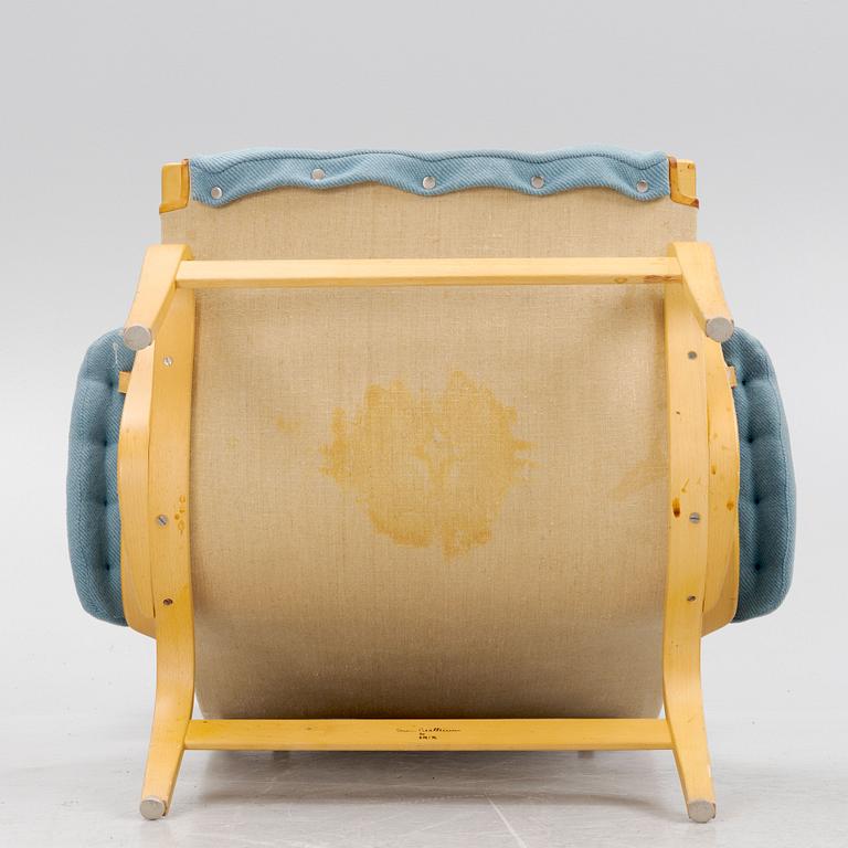 Bruno Mathsson, armchair with footstool, "Pernilla", DUX.